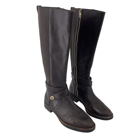 Coach Shoes - Coach Brown Tall Leather Riding Boots Women's Size 8.5B Preowned